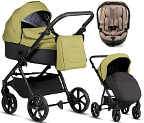 Детская коляска Tutis Leo 3 Plus 3 в 1 с автокреслом Beno Beige 1582302 Green