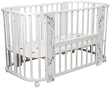 Кроватка-трансформер Indigo Baby Line 5 в 1 лаванда