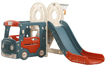 Игровой комплекс с горкой UNIX Kids Bus 171 см Red