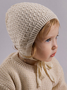 Шапочка вязаная AmaroBaby Berry демисезонная ЧЗ светло-бежевый 44