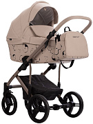 Детская коляска Bebetto Magnum Light SE Pro 2 в 1 01 св.бежевая кожа бежевая рама