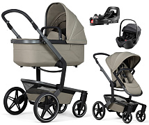 Детская коляска 4 в 1 Joolz Day 5 и автокресло Britax Roemer Baby-Safe Pro Style Carbon Black и база Vario Base 5Z Sage Green