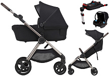 Детская коляска Anex IQ Premium 4 в 1 и автокресло Biuco BC100B + База Anex Karwala ISOFix smoky