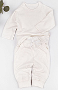 Комплект AmaroBaby Fashion кофточка и штанишки молочный 80