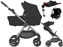 Детская коляска Anex iQ Premium NT 4 в 1 и автокресло Biuco BC100B + База Anex Karwala ISOFix iQ-25 Starless