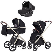 Коляска Carrello Vector CRL-6550 Nova DK791 Grey Line 3 в 1 Pearl Black