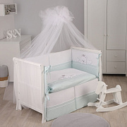 Комплект постельного белья Lepre, Miky, 125х65, 6 предм. мятный