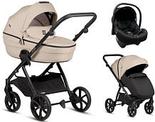 Детская коляска Tutis Uno 6 Plus Essential collection 3 в 1 с автокреслом Elo Lux EduSky Black 1602180 Beige