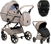 Детская коляска Tutis Uno 6 Plus Essential collection 3 в 1 с автокреслом Beno Black 1602172 Taupe с сумкой
