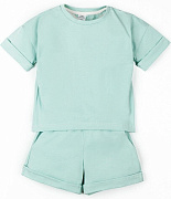 Костюм детский Amarobaby Jump футболка,шорты мятный 122