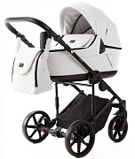 Детская коляска Adamex Locco Light Deluxe 3 в 1 LL-SA01 (БЕЛ.КОЖА)