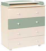 Детский пеленальный комод Bebizaro Regency Four 08 VANILLA/OLIVE