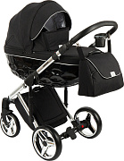 Детская коляска Adamex Chantal Special Edition 2 в 1 C2 (ЧЕРН+ЧЕРН.РИФЛЕН.ДНО+ХРОМ РАМА)