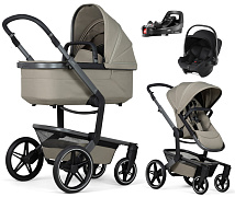 Детская коляска 4 в 1 Joolz Day 5 и автокресло Baby-Safe Core Space Black и база Vario Base 5Z без адаптеров Sage Green