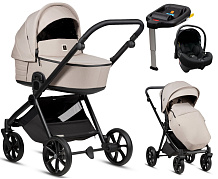 Детская коляска Tutis Mio 3 Plus Essential New 4 в 1 с автокреслом Elo Lux EduSky Black и базой 1622611 Moon Rock