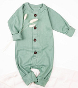Комбинезон на пуговицах AmaroBaby Fashion зеленый 80