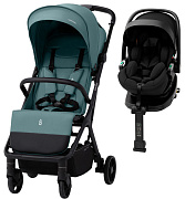 Прогулочная коляска Sweet Baby Aura Basic SBL + автокресло Premier Plus Black Green