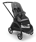 Прогулочная коляска Bugaboo Dragonfly base без капюшона Black/Grey Melange