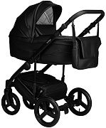 Детская коляска Indigo Lamar 2 в 1 La08 черная кожа