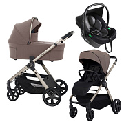 Детская коляска Espiro Only 3 в 1 2025 408 nude brown/Чёрный (Black 110)