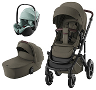 Коляска 3 в 1 Britax Roemer Smile 5Z LUX и автокресло Baby-Safe PRO Jade Green Urban Olive