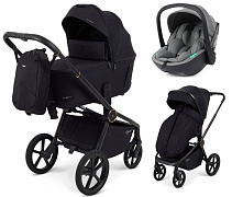 Детская коляска Rant Flex Therm Soft 3 в 1 с автокреслом Miro Olive Gold Black
