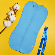 Пеленка-кокон Vikalex Голубой на молнии голубой