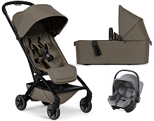 Коляска 2 в 1 Joolz Aer 2 и автокресло Baby-Safe Core Frost Grey Hazel brown