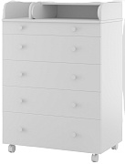 Детский пеленальный комод Vikalex Maks с органайзером Белый