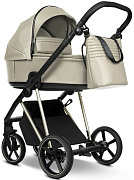 Детская коляска Roan Sol Vintage Luxury Leather 2.0 2 в 1 VEGA11DB Almond Sugar /Champagne