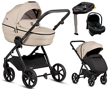 Детская коляска Tutis Uno 6 Plus Essential collection 4 в 1 с автокреслом Elo Lux EduSky Black и базой 1602180 Beige с сумкой