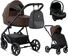 Детская коляска Tutis Enzo 3 в 1 с автокреслом Elo Lux EduSky Black 1702548 Шоколад/ Chocolate