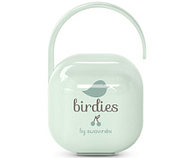 Футляр для пустышек Suavinex Birdies с ручкой для подвешивания 309135 GN