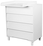 Детский пеленальный комод Indigo Norden 800/4 ЛДСП белый-белый