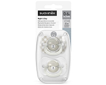 Набор пустышек Suavinex Night&Day Wild, 0-6 мес, 2 шт 309096 GR