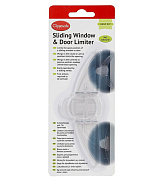 Защитный замок Clippasafe для раздвижных окон и дверей new CL83/2 прозрачный