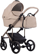 Детская коляска Bebetto Magnum Light Pro 2 в 1 01 св.бежевая кожа/бежевая рама