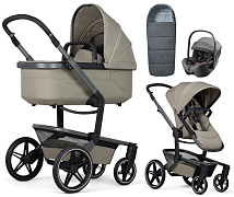 Детская коляска 3 в 1 Joolz Day 5 и автокресло Britax Roemer Baby-Safe Pro Style Mineral Grey + конверт в подарок Sage green