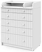 Детский пеленальный комод Pituso Vesta Белая аляска-Белый