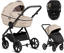 Детская коляска Tutis Uno 6 Plus Essential collection 3 в 1 с автокреслом Beno Black 1602180 Beige