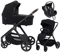 Детская коляска 3 в 1 Espiro Only 2026 и автокресло Pi Black 510 stylish black