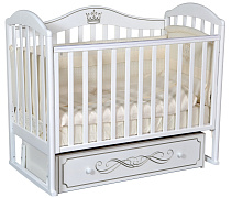 Детская кроватка ByTwinz Gabriella 2 универсальный маятник белый