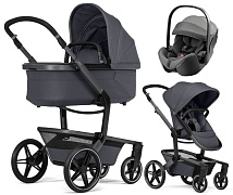 Детская коляска 3 в 1 Joolz Day 5 и автокресло Britax Roemer Baby-Safe Pro Style Mineral Grey Stone Grey