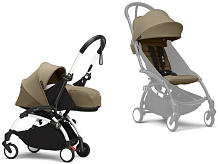 Коляска Stokke YOYO3 Newborn Pack рама белая White 2 в 1 Toffee