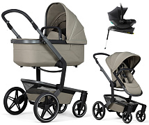 Детская коляска 4 в 1 Joolz Day 5 и автокресло Baby-Safe Core Space Black и база Baby-Safe Core Sage Green