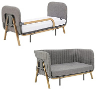 Комплект Tutti Bambini CoZee XL для расширения до подростковой кровати и дивана Oak/Charcoal 211219/3590