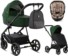 Детская коляска Tutis Enzo 3 в 1 с автокреслом Beno Beige 1702547 Мох/ Moss