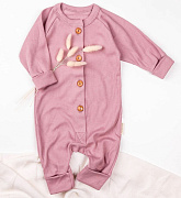 Комбинезон на пуговицах AmaroBaby Fashion розовый 56