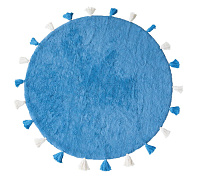 Хлопковый ковер Lillaland Colorful Blue D140
