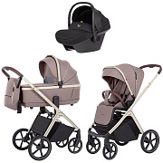 Коляска Carrello Vector CRL-6550 Nova DK791 Black Line 3 в 1 Rock Beige